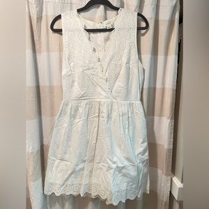 JCrew White Eyelet Dress
